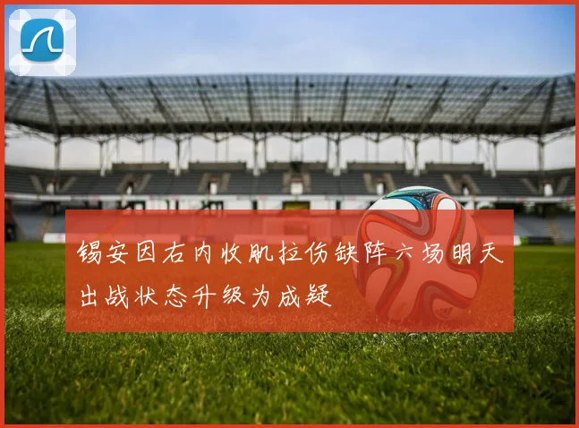 锡安因右内收肌拉伤缺阵六场明天出战状态升级为成疑